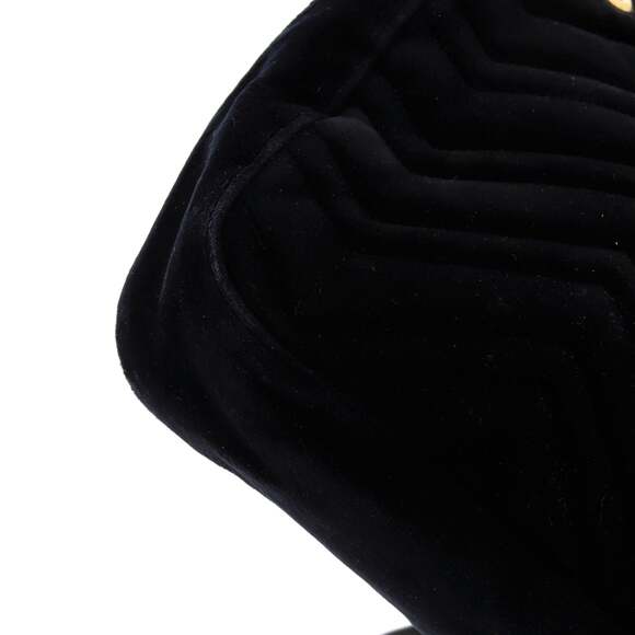 Gucci Gg Marmont Flap Bag Embroidered #142177G81B - Picture 9 of 13